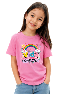 Camiseta Infantil Deus Pintou Minha Vida