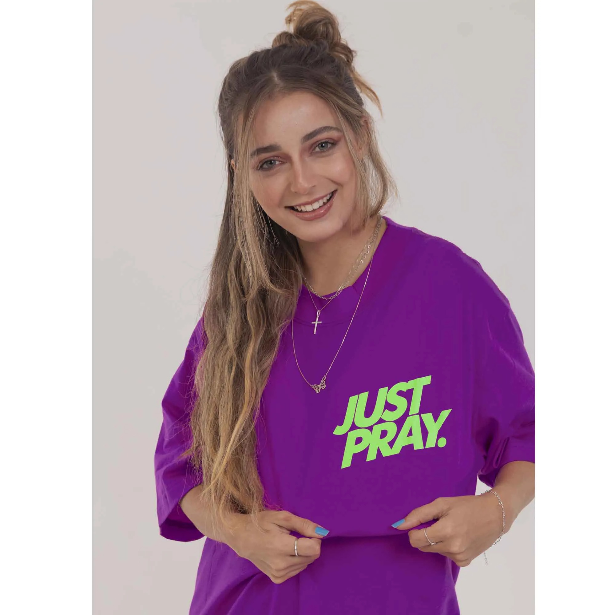 Camiseta Oversized Just Pray