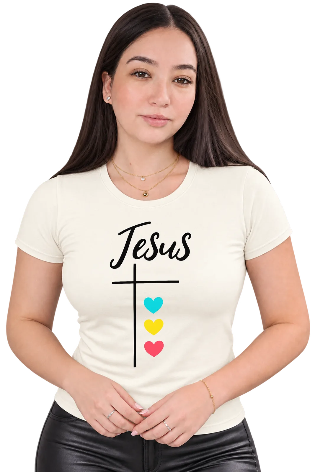 Baby Look Jesus — Off White — foto 1 de 2