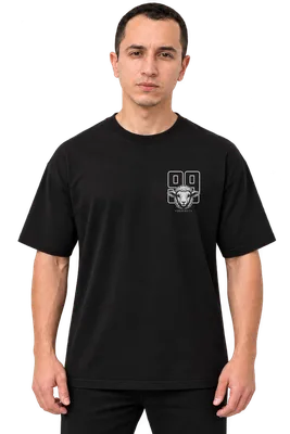 Camiseta Oversized Ele deixou as 99 — Preta — miniatura 3
