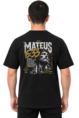 Camiseta Oversized Mateus 6:33