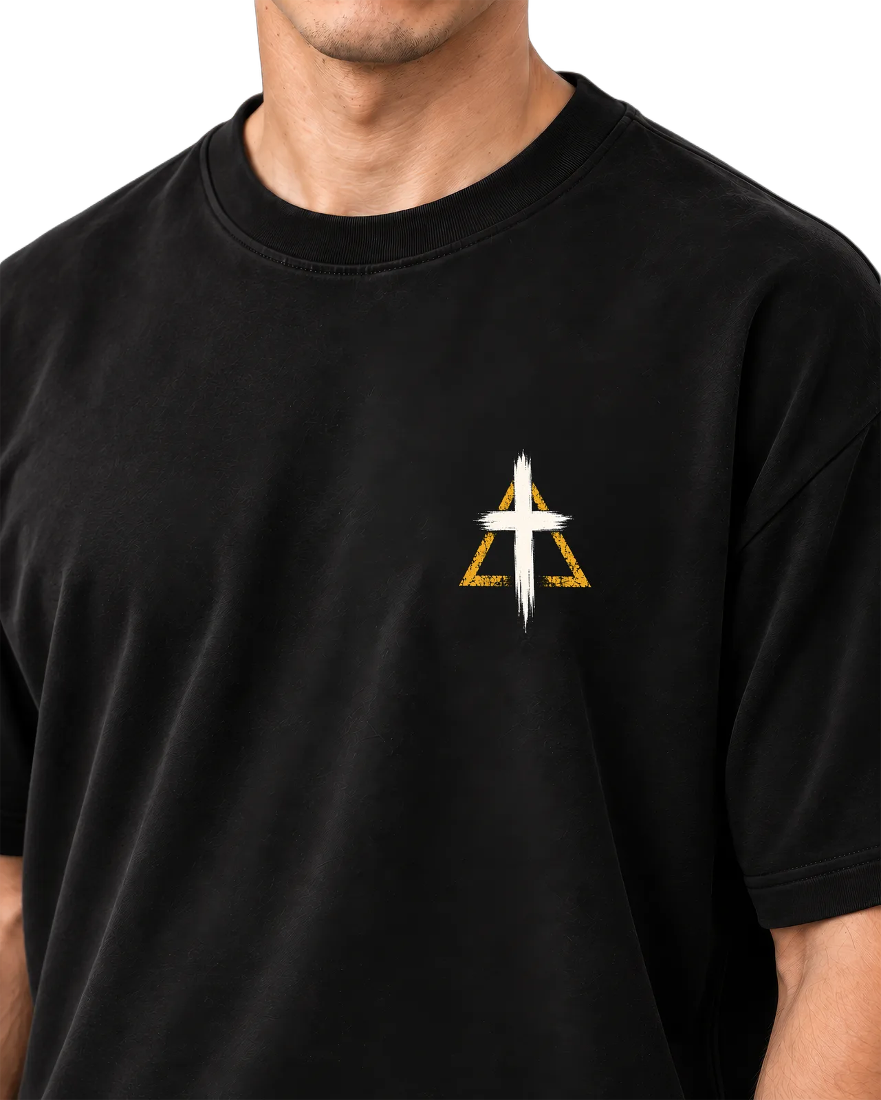 Camiseta Oversized Pai, Filho e Espírito costas