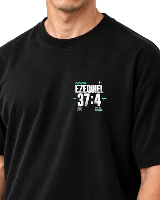 Camiseta Oversized Vale de ossos — costas