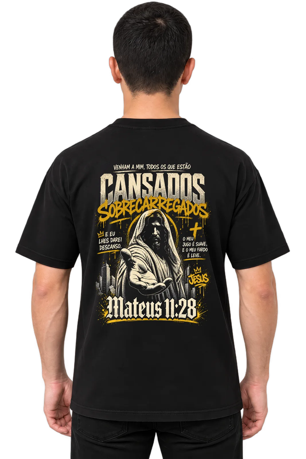 Camiseta Oversized Vinde a Mim